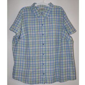 Essential By Maggie Multicolored Button Down Shirt